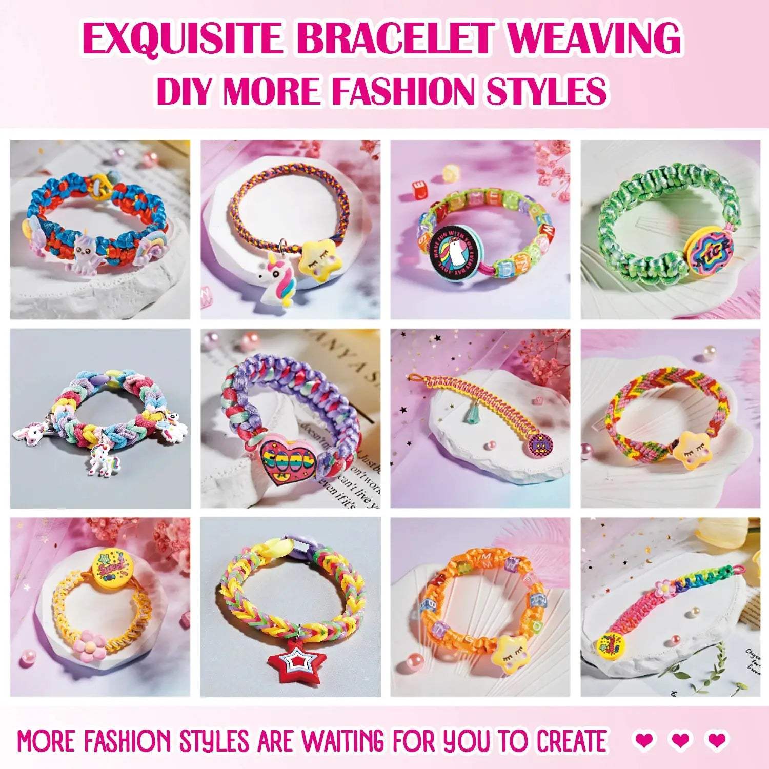 Creative DIY Bracelet Making Kit For Girls Jewelry Craft Gift - ToylandEU