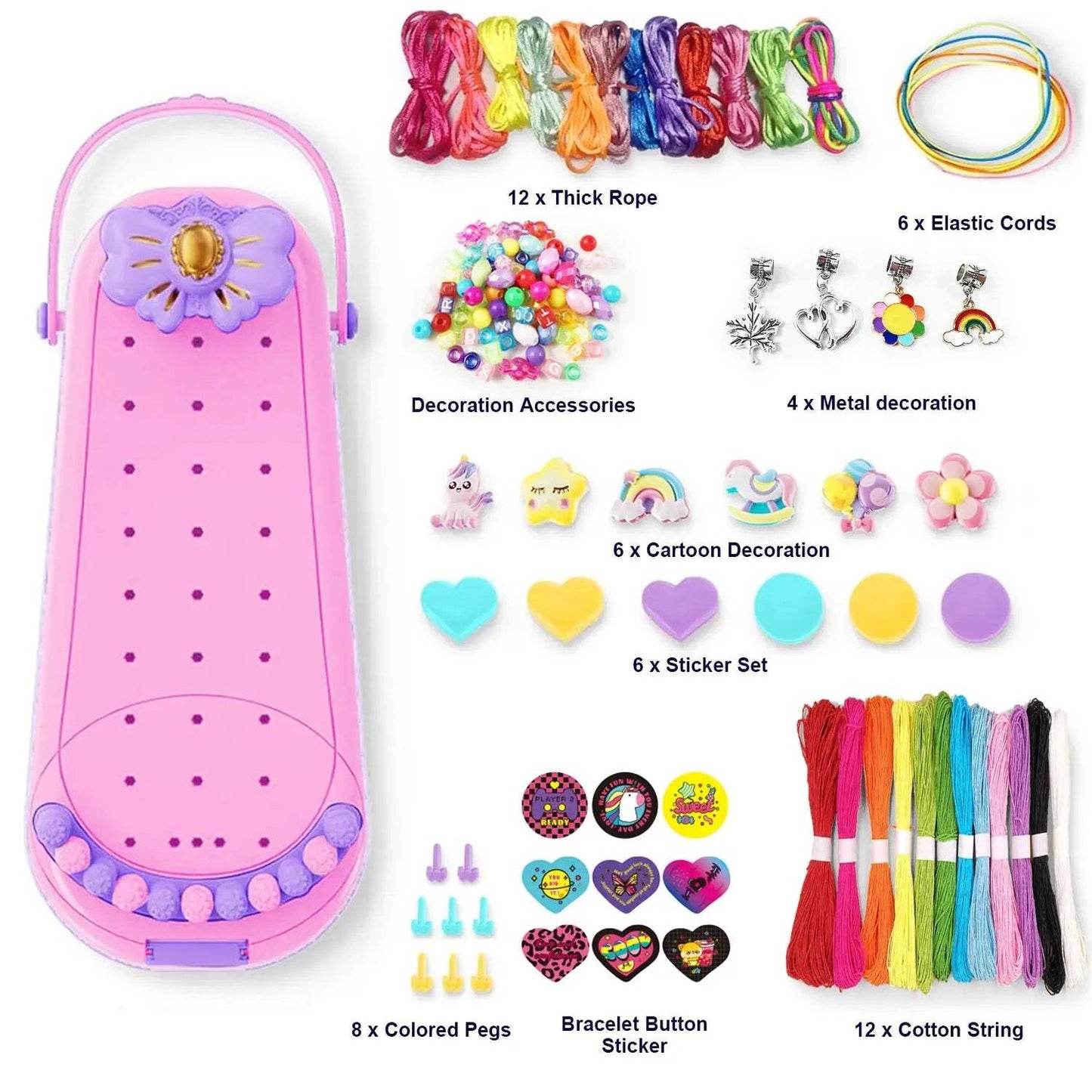 Creative DIY Bracelet Making Kit For Girls Jewelry Craft Gift - ToylandEU