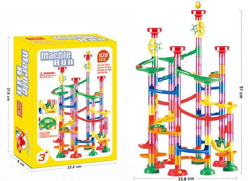 Creative DIY Marble Run Building Blocks Set - Fun for Kids! - ToylandEU