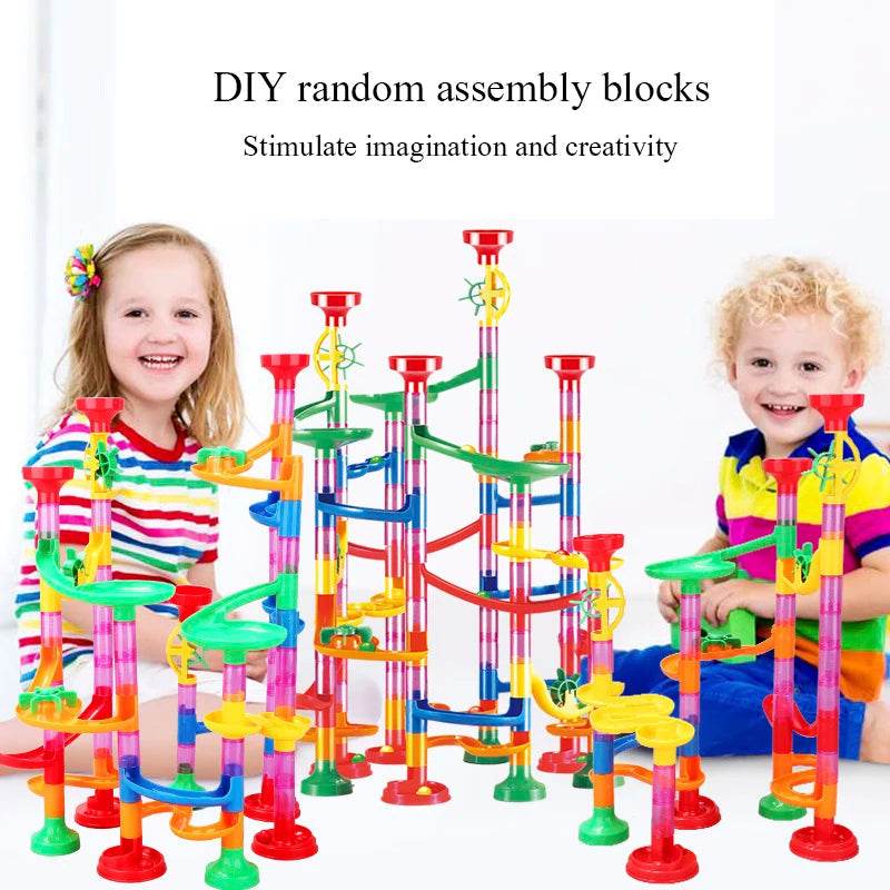Creative DIY Marble Run Building Blocks Set - Fun for Kids! - ToylandEU