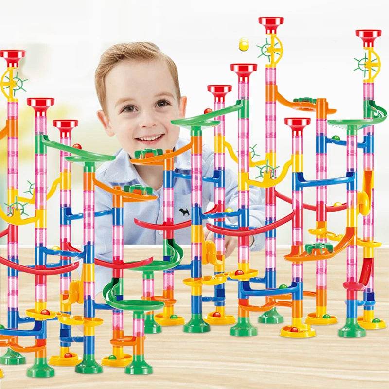 Creative DIY Marble Run Building Blocks Set - Fun for Kids! - ToylandEU
