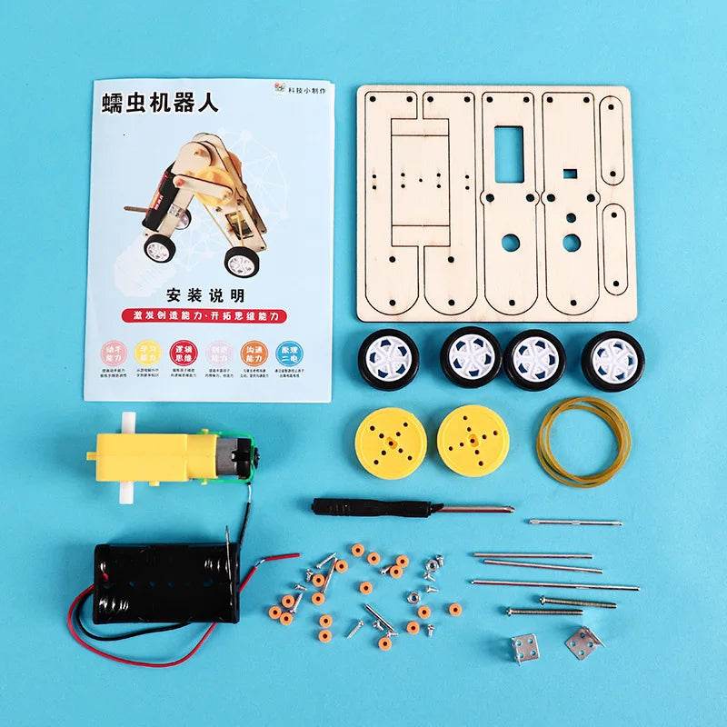 Creative DIY Wooden Electric Robot Kit for Kids - Fun Learning Toy - ToylandEU