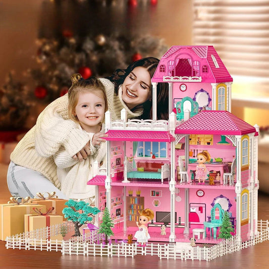 Creative Doll House Toys For Girls 3 Story 6 Rooms - ToylandEU