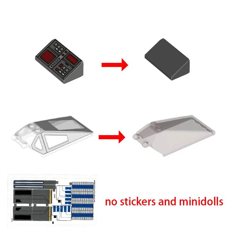 Creative Educational Building Blocks Set with Rebel U-Wing Fighter Design for Unisex Kids and Adults - ToylandEU