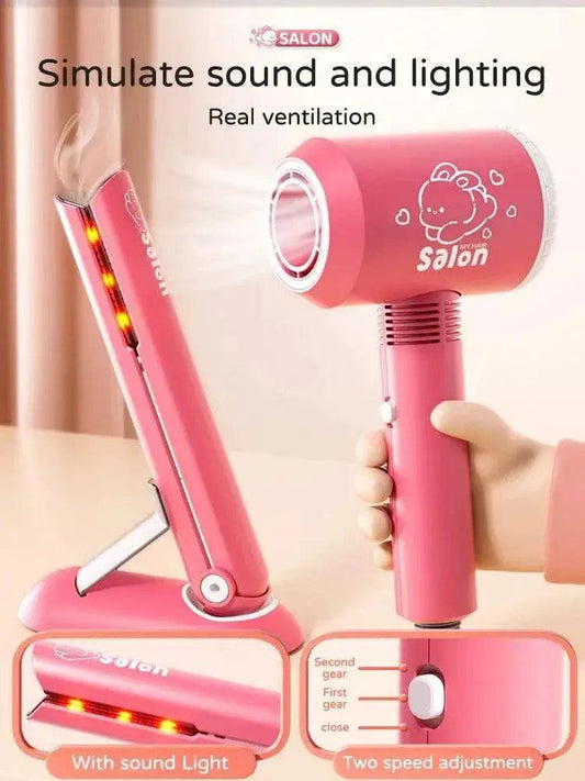  Creative Educational Kids Makeup Toy Set with Hair Dryer -  ToylandEU™