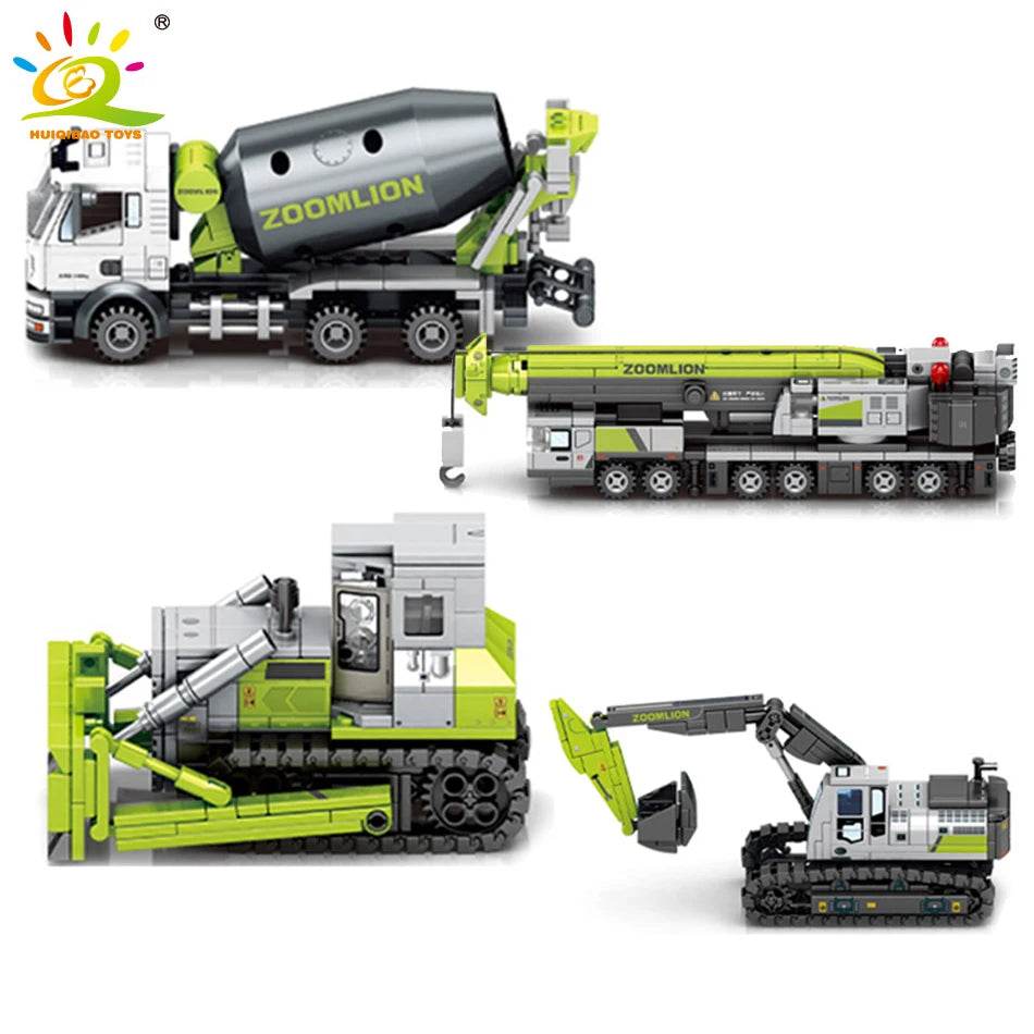 Creative Engineering Truck & Crane Building Blocks Set for Kids - ToylandEU