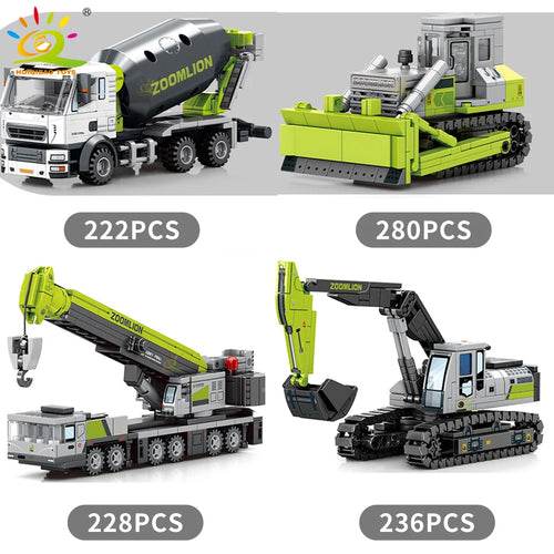 Creative Engineering Truck & Crane Building Blocks Set for Kids - ToylandEU