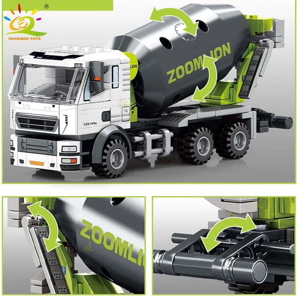 Creative Engineering Truck & Crane Building Blocks Set for Kids - ToylandEU