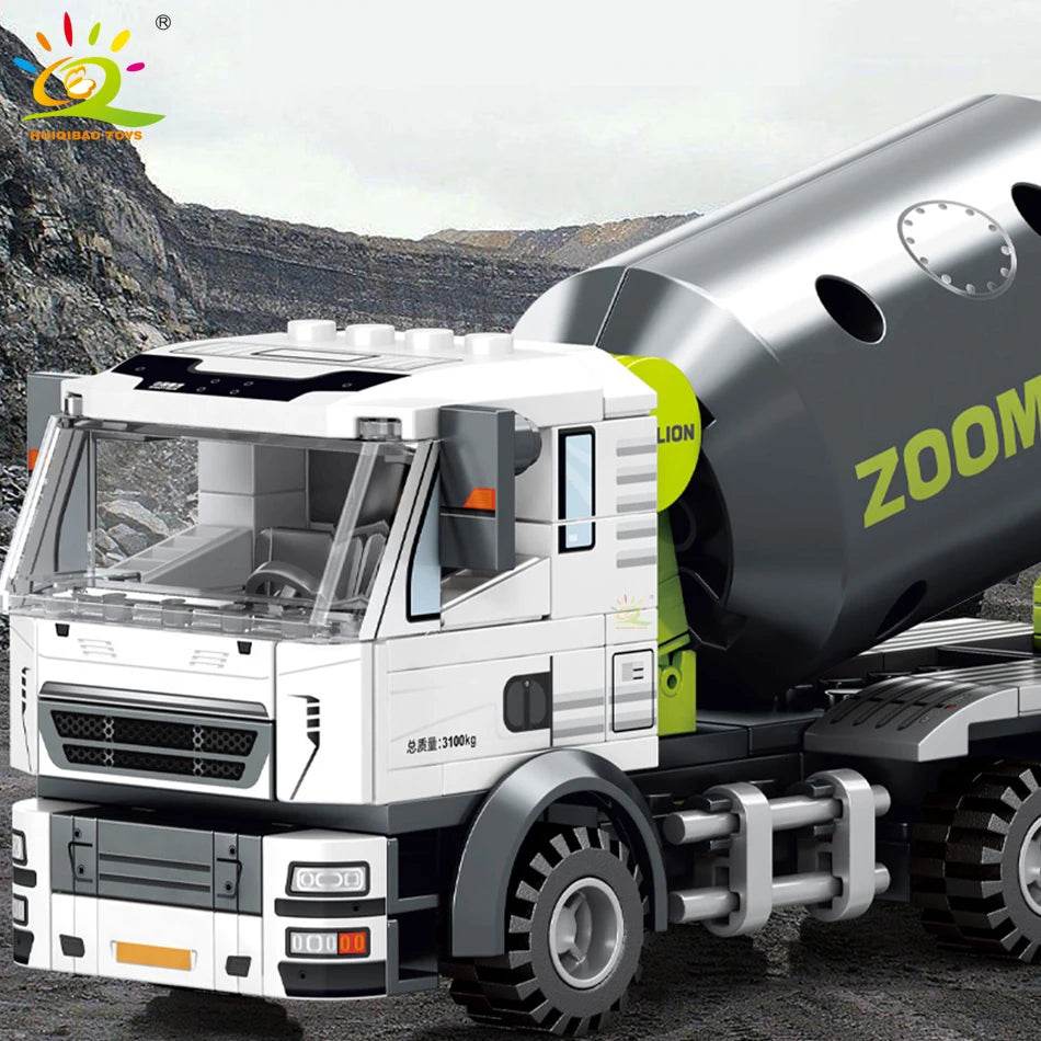 Creative Engineering Truck & Crane Building Blocks Set for Kids - ToylandEU