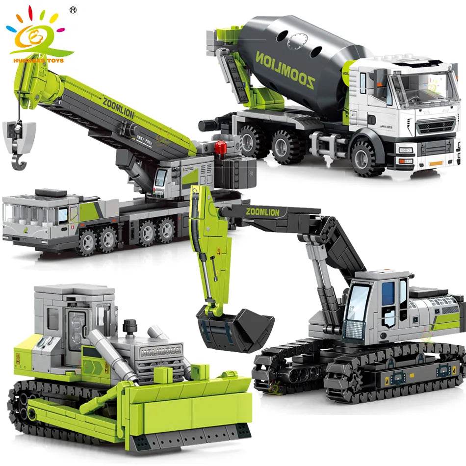 Creative Engineering Truck & Crane Building Blocks Set for Kids - ToylandEU