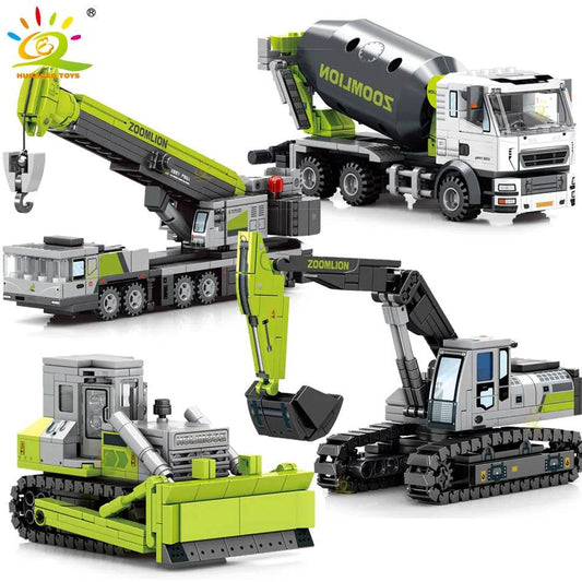 Creative Engineering Truck & Crane Building Blocks Set for Kids - ToylandEU