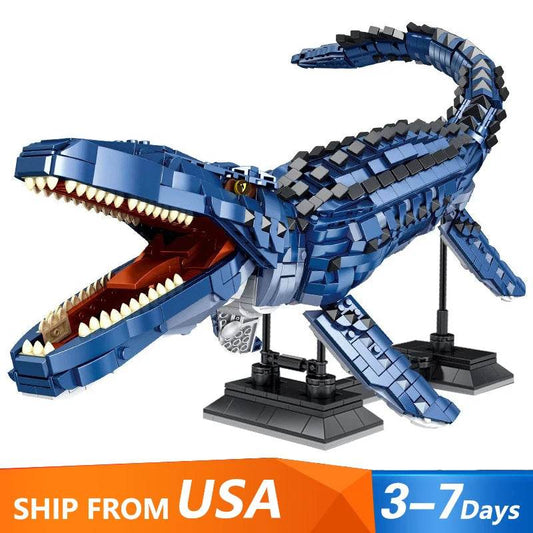 Creative Expert Dinosaur World Deep Sea Mosasaurus Model 1859PCS Building Blocks Toy - ToylandEU