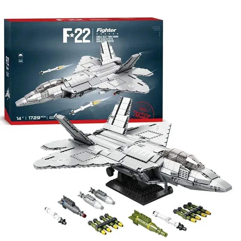  Creative F22 Fighter Model Kit Blocks Toyland EU -  ToylandEU™