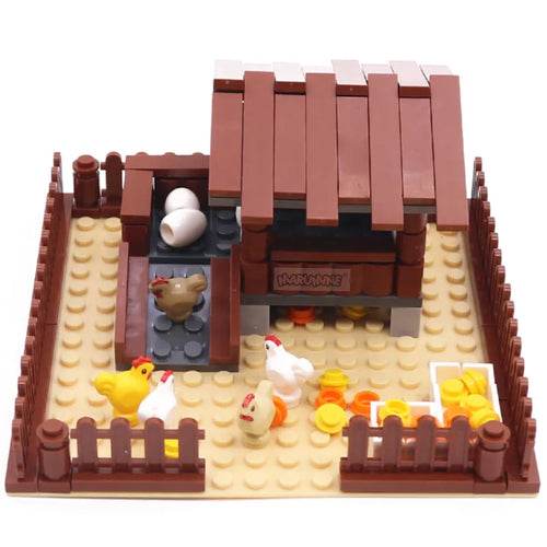 Creative Farm Chicken Building Blocks Set - 138 Pieces for Fun Play - ToylandEU
