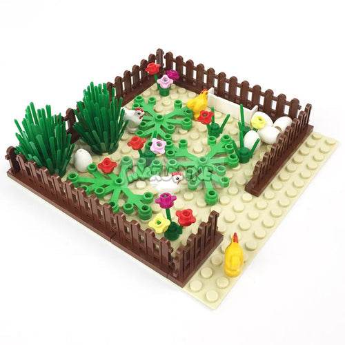 Creative Farm Chicken Building Blocks Set - 138 Pieces for Fun Play - ToylandEU