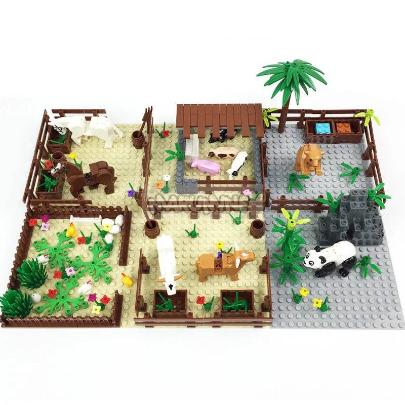 Creative Farm Chicken Building Blocks Set - 138 Pieces for Fun Play - ToylandEU