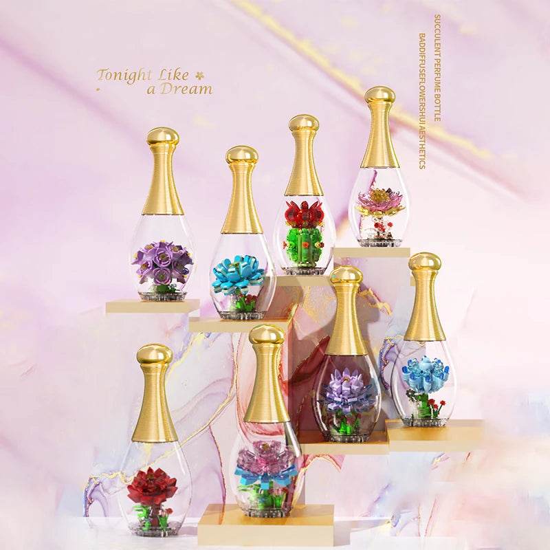 Creative Flower In A Bottle Building Blocks DIY Toy Gift - ToylandEU