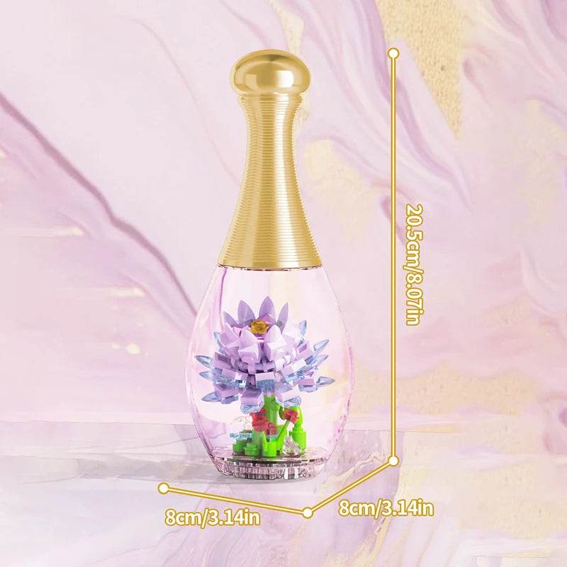 Creative Flower In A Bottle Building Blocks DIY Toy Gift - ToylandEU