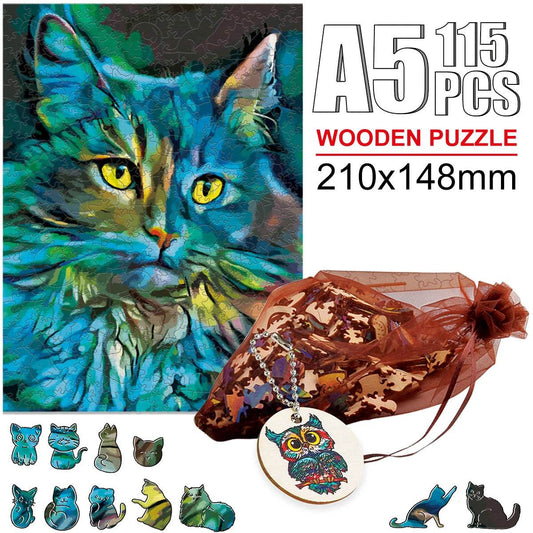 Creative Hummingbird 3D Wooden Puzzle with Key Chain & Mesh Bag - ToylandEU