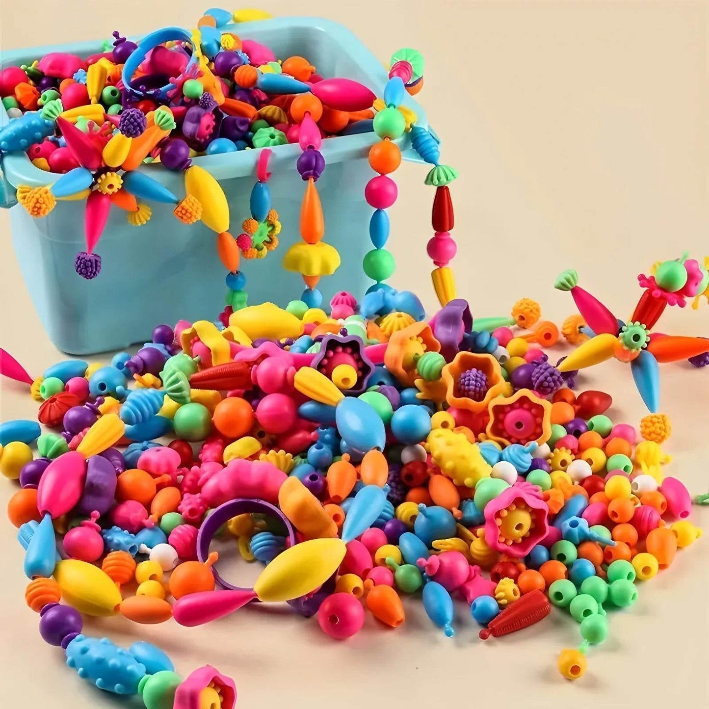 Creative Jewelry Making Kit for Kids Necklace Bracelet Ring - ToylandEU