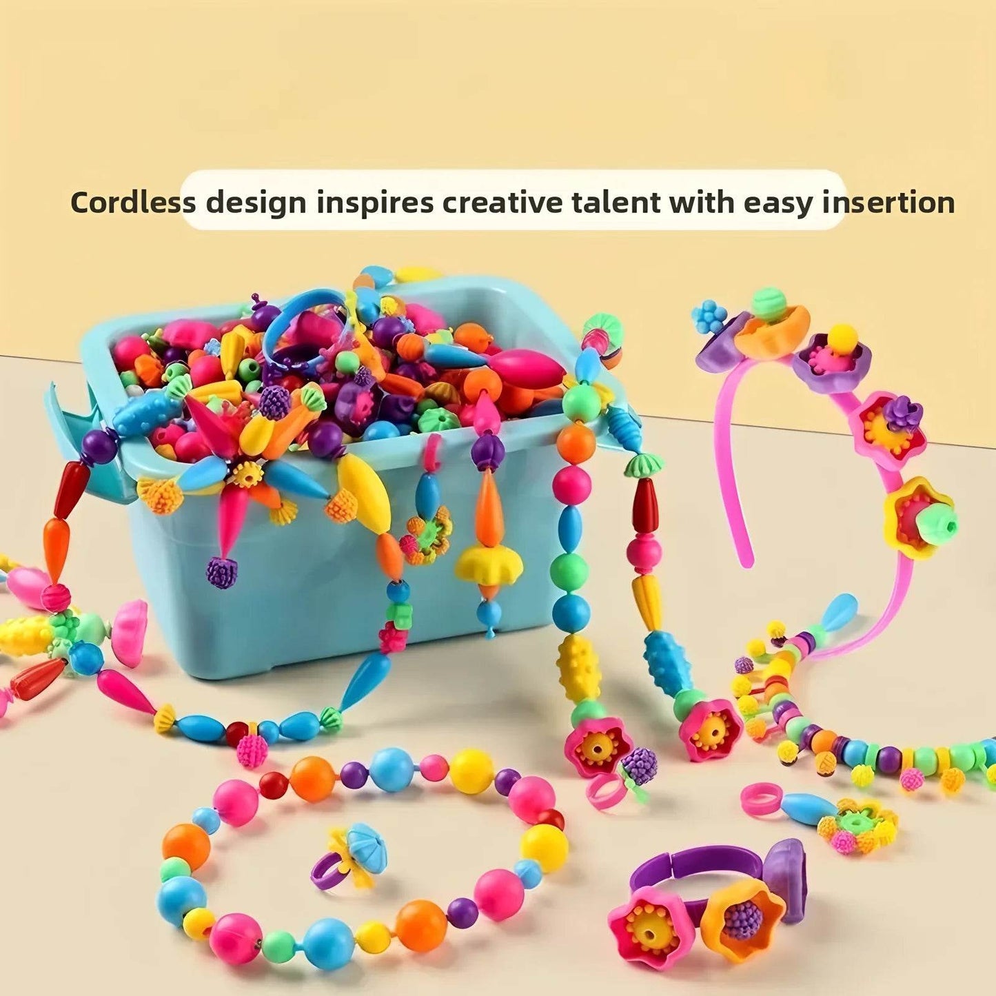 Creative Jewelry Making Kit for Kids Necklace Bracelet Ring - ToylandEU