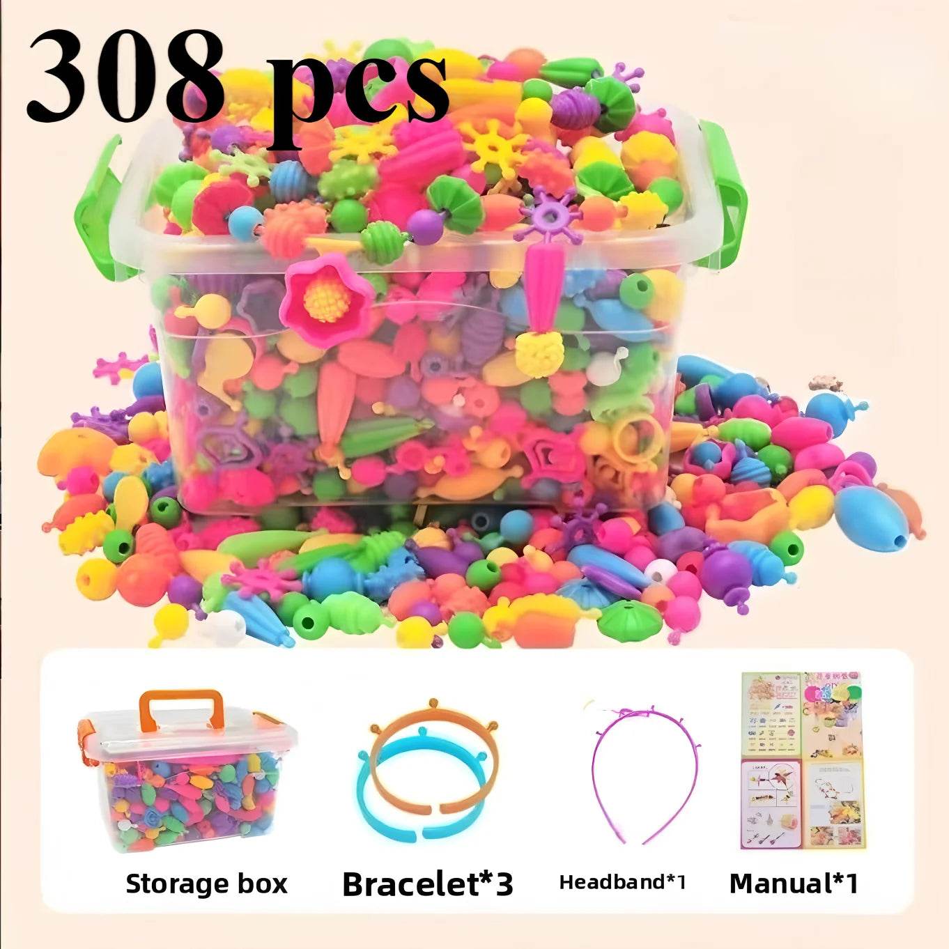 Creative Jewelry Making Kit for Kids Necklace Bracelet Ring - ToylandEU