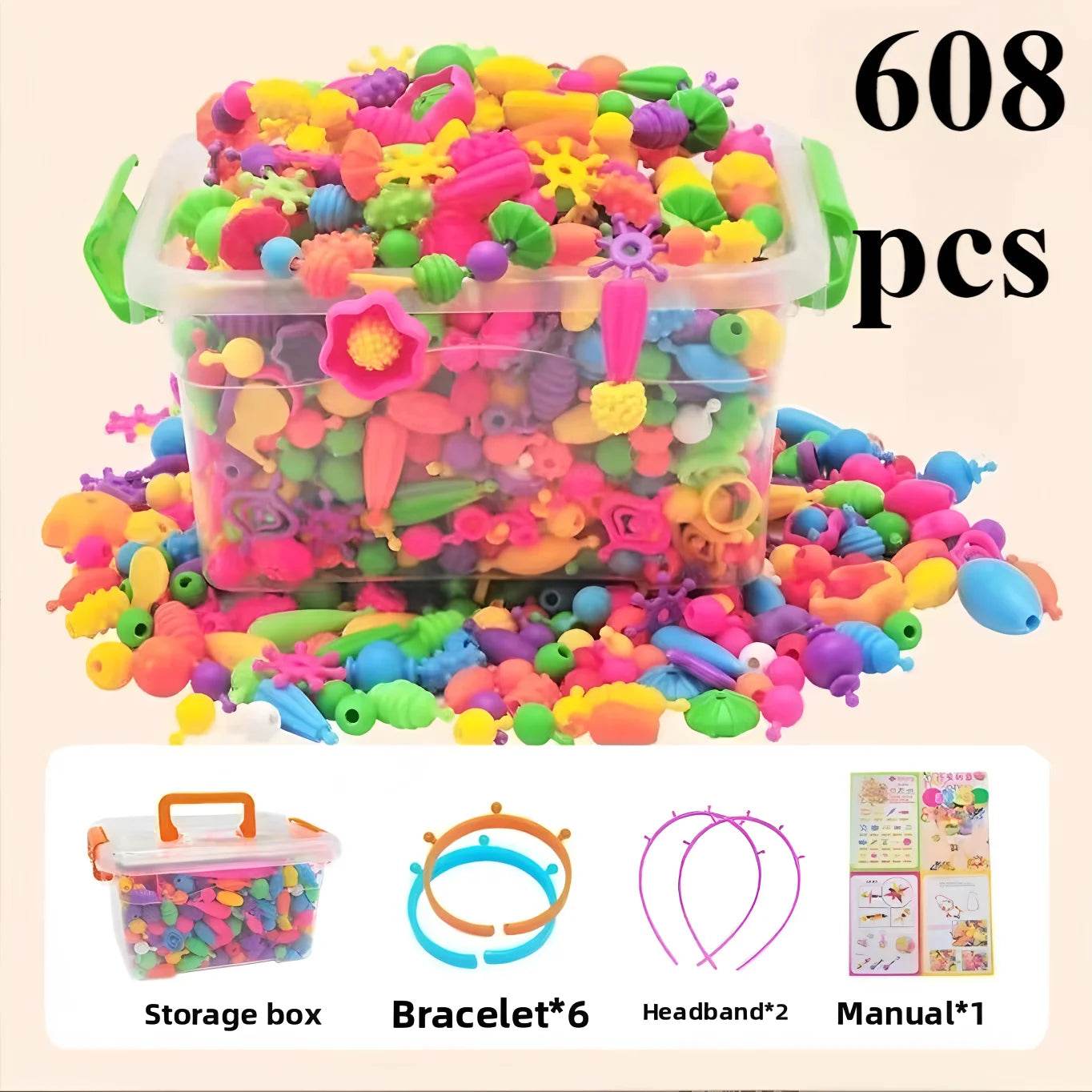 Creative Jewelry Making Kit for Kids Necklace Bracelet Ring - ToylandEU