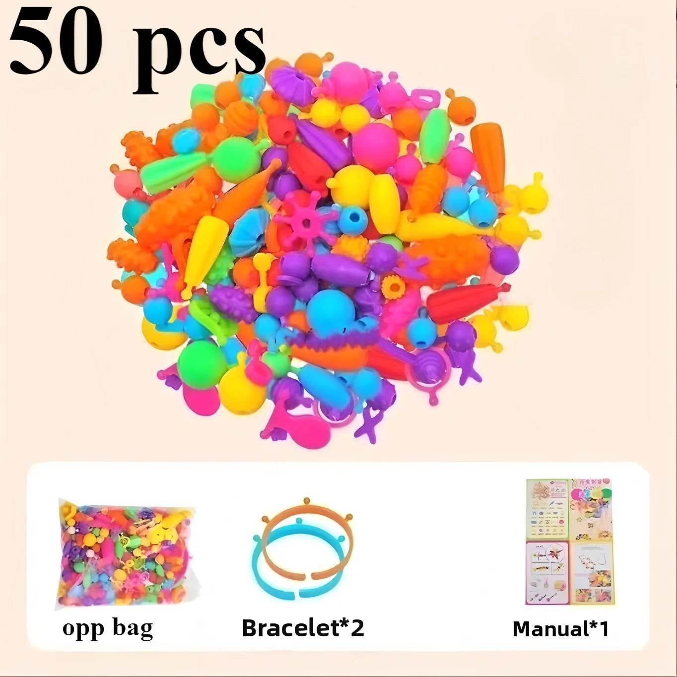 Creative Jewelry Making Kit for Kids Necklace Bracelet Ring - ToylandEU