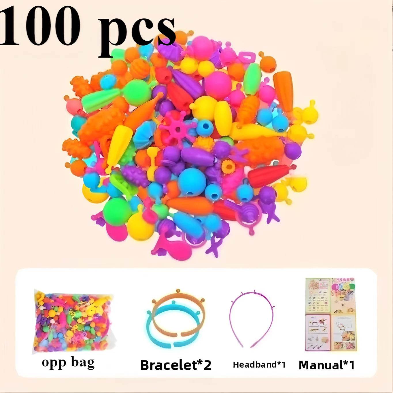 Creative Jewelry Making Kit for Kids Necklace Bracelet Ring - ToylandEU