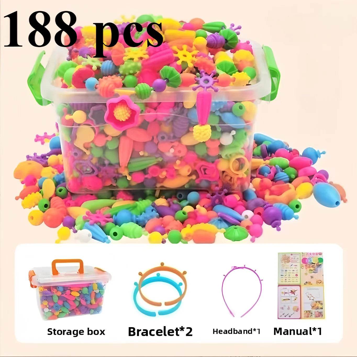 Creative Jewelry Making Kit for Kids Necklace Bracelet Ring - ToylandEU