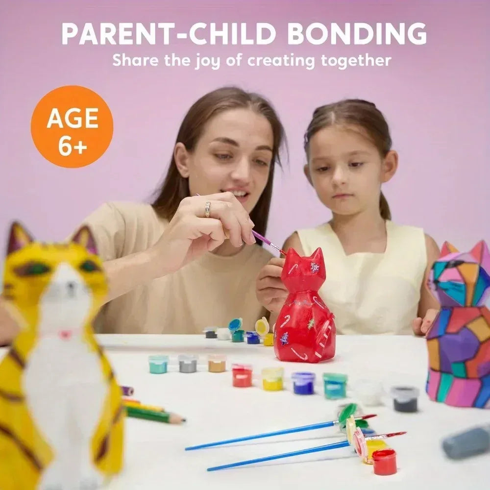 Creative Kids DIY Cat Lamp Kit Paint Your Own Nightlight - ToylandEU