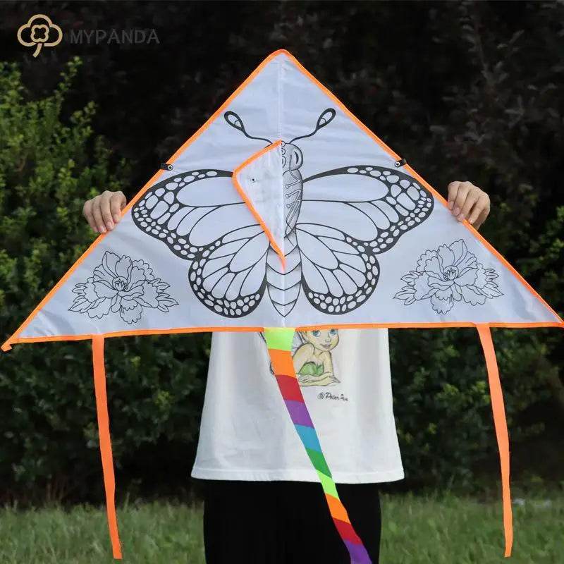 Creative Kids DIY Kite Set - Blank Paintable Kite for Artistic Fun & Sky High Adventure - ToylandEU