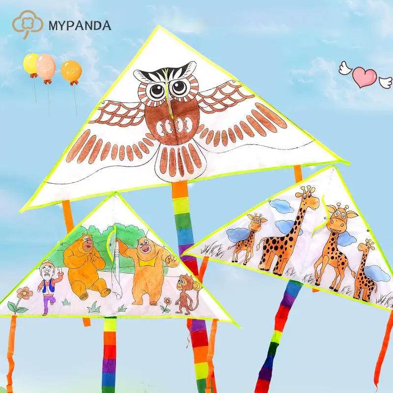 Creative Kids DIY Kite Set - Blank Paintable Kite for Artistic Fun & Sky High Adventure - ToylandEU
