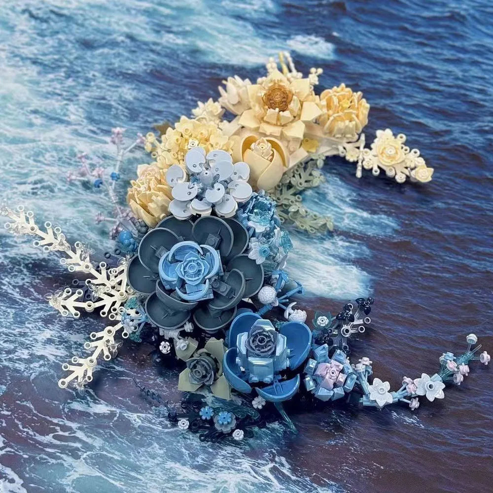 Creative Lego Compatible Building Block Bricks Moon Shaped Rose MOC 934 Pcs Valentine Gifts - ToylandEU