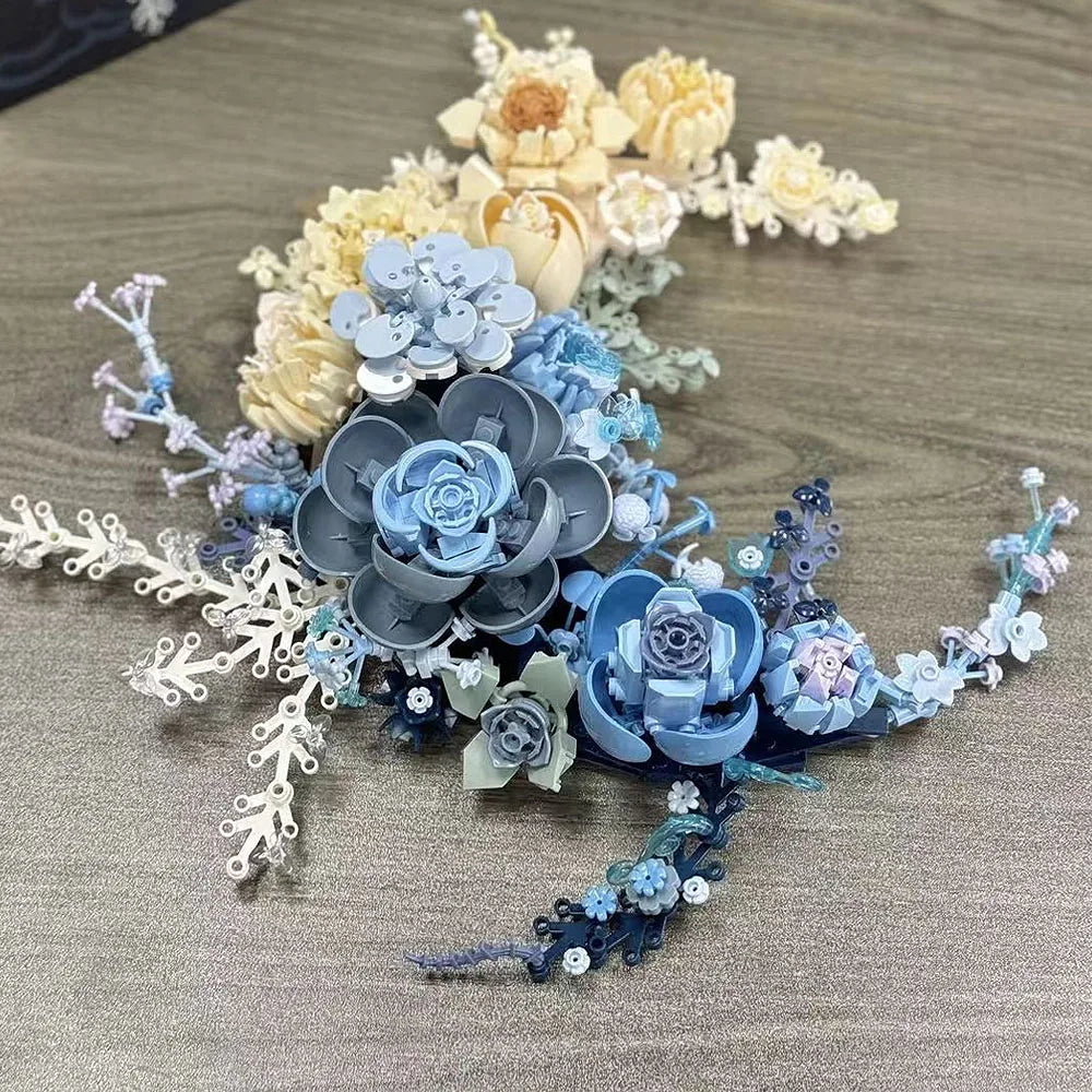 Creative Lego Compatible Building Block Bricks Moon Shaped Rose MOC 934 Pcs Valentine Gifts - ToylandEU