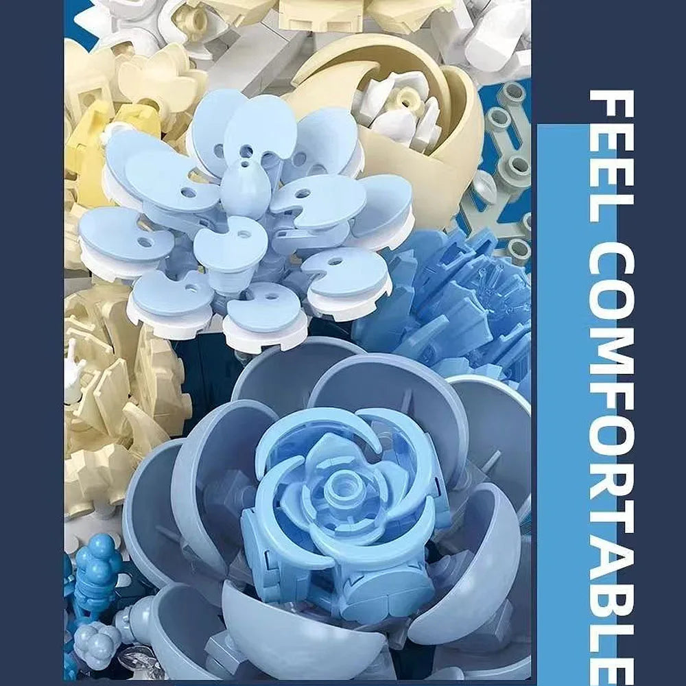 Creative Lego Compatible Building Block Bricks Moon Shaped Rose MOC 934 Pcs Valentine Gifts - ToylandEU