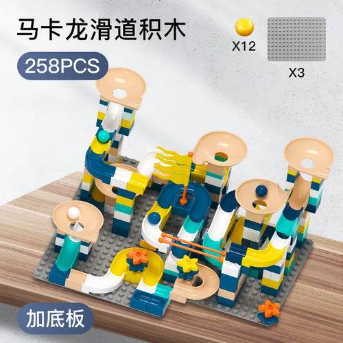 Creative Macaron Funnel Slide Blocks for Endless Marble Racing Fun - ToylandEU