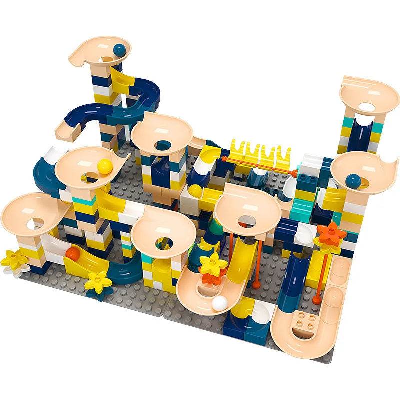 Creative Macaron Funnel Slide Blocks for Endless Marble Racing Fun - ToylandEU