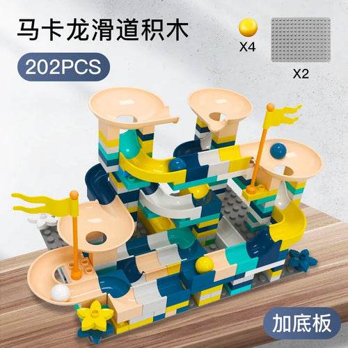 Creative Macaron Funnel Slide Blocks for Endless Marble Racing Fun - ToylandEU