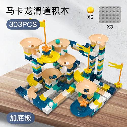 Creative Macaron Funnel Slide Blocks for Endless Marble Racing Fun - ToylandEU