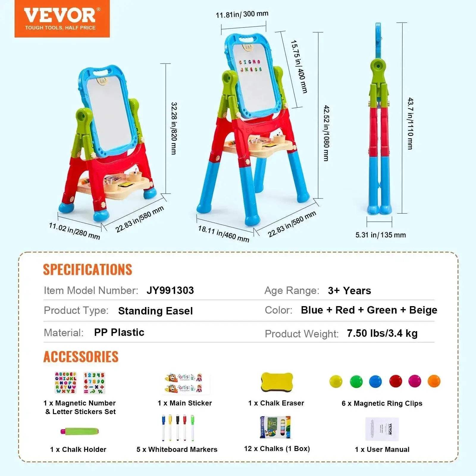  Creative Magnetic Drawing Board Easel for Kids 3+ Toyland EU -  ToylandEU™