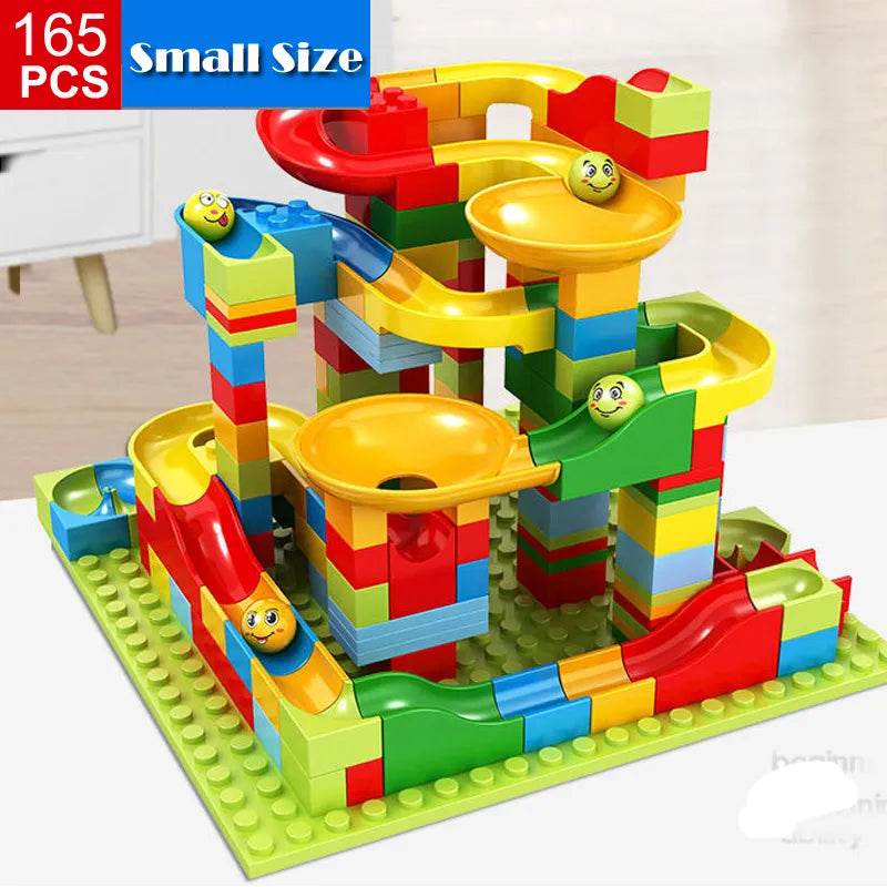 Creative Marble Run Building Blocks Set - 165/330 Pieces for Kids - ToylandEU