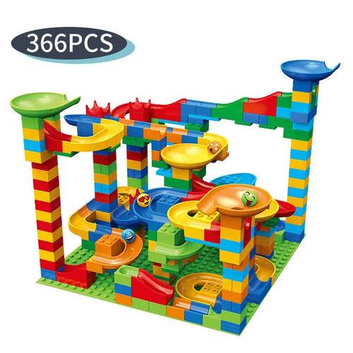 Creative Marble Run Building Blocks Set - 165/330 Pieces for Kids - ToylandEU