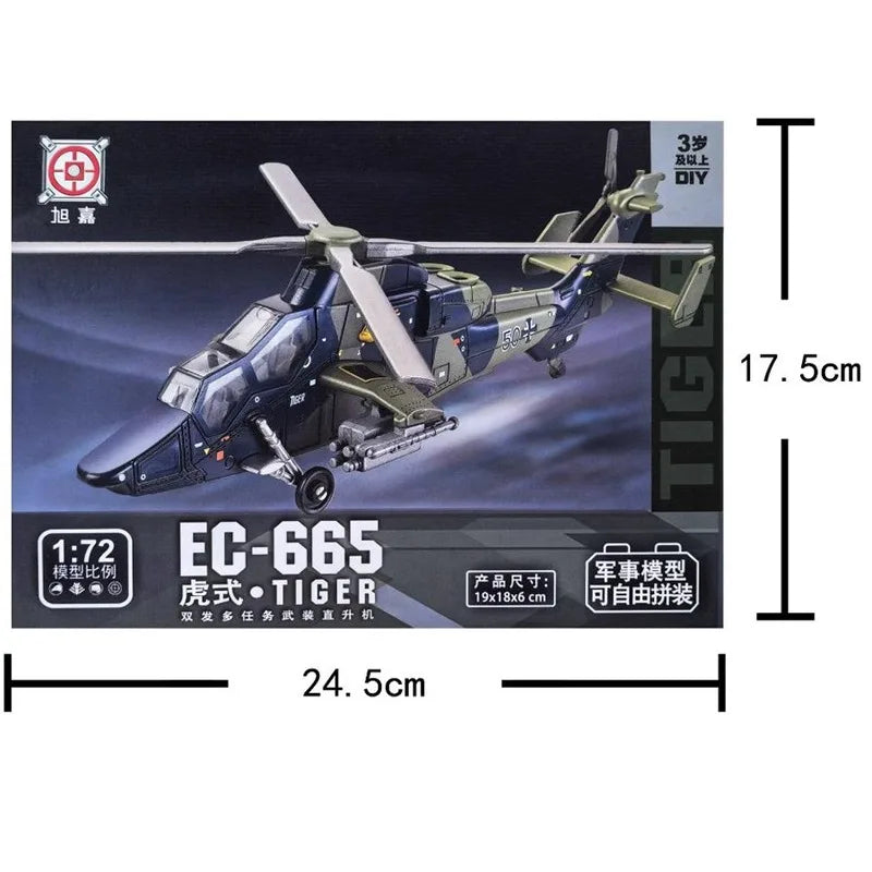Creative Military Building Blocks Lego Compatible Tiger Style Twin Engine Armed Helicopter Model For Boys Christmas Gift - ToylandEU