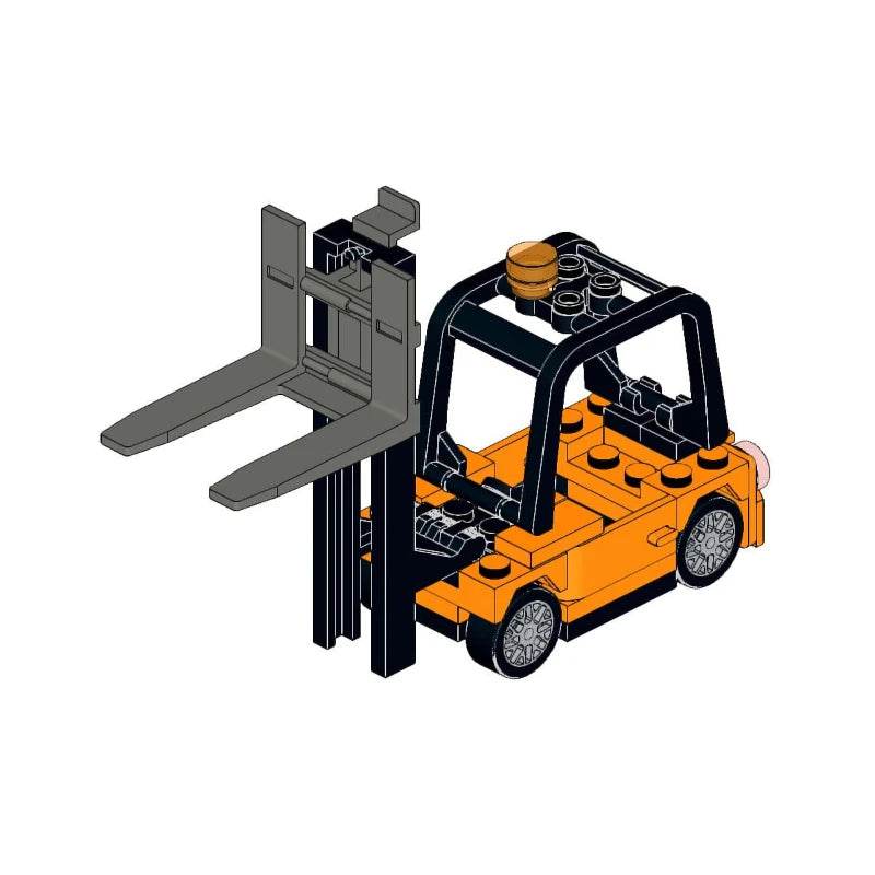 Creative Mini Forklift Model City Engineering Building Blocks Set - ToylandEU