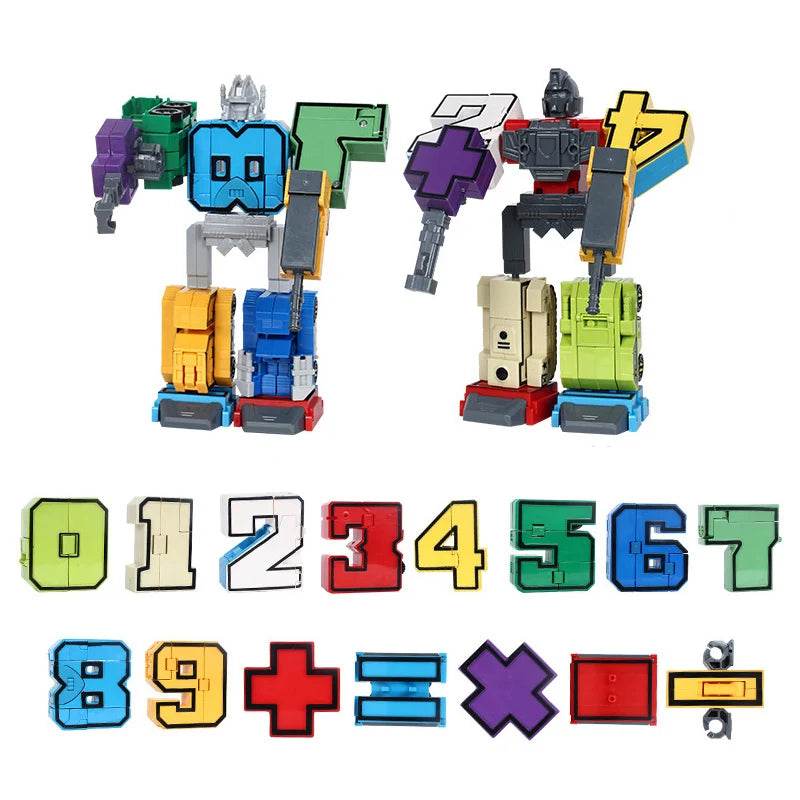 Creative Number Robot Building Blocks Toy for Educational Fun - ToylandEU