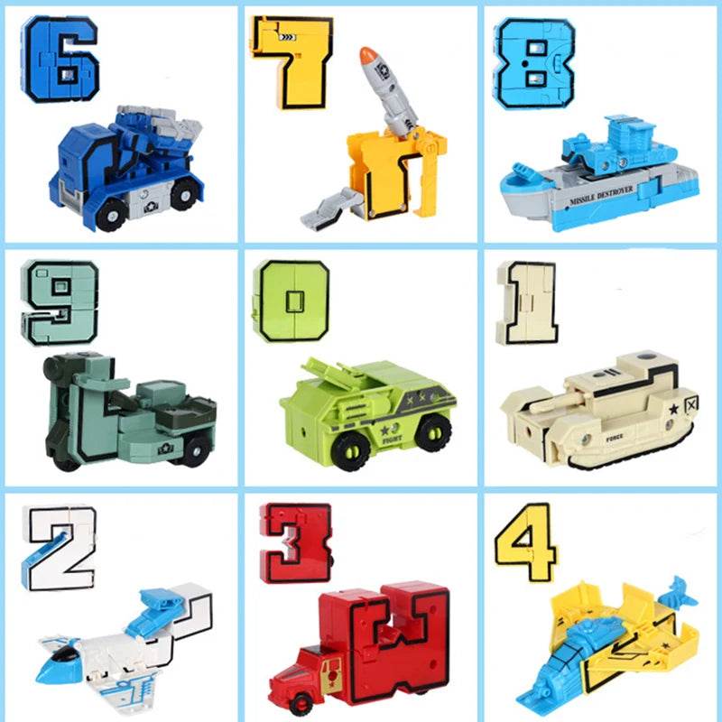 Creative Number Robot Building Blocks Toy for Educational Fun - ToylandEU