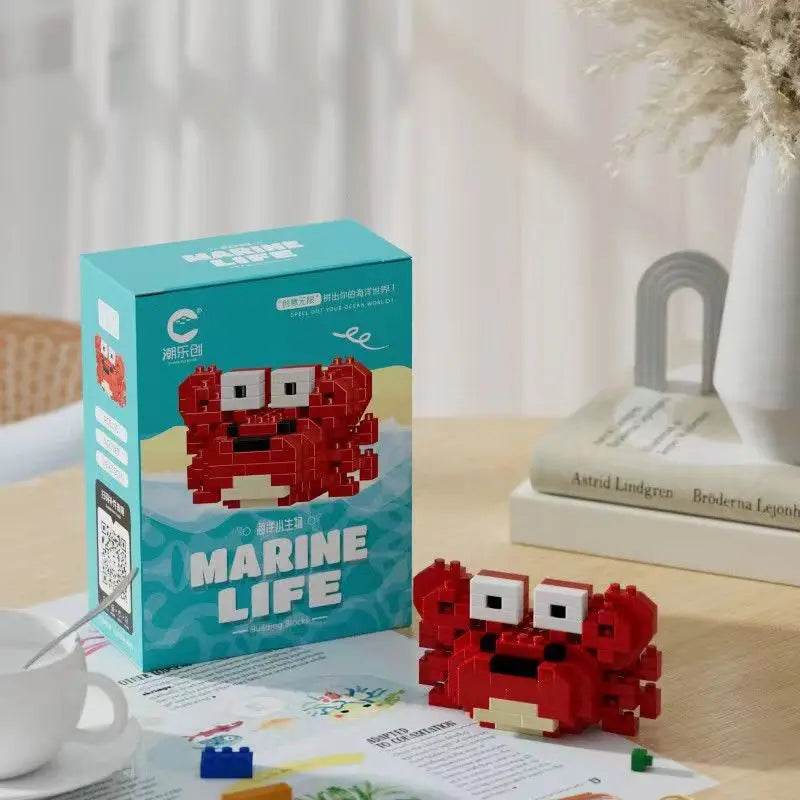 Creative Ocean World Animal Particle Building Blocks Toys - ToylandEU