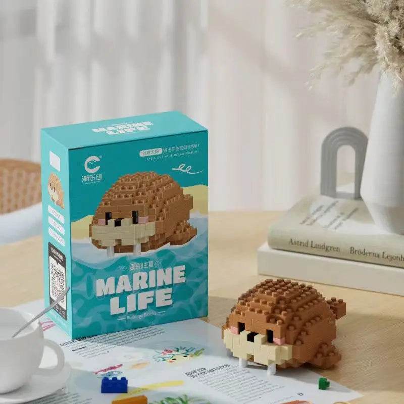 Creative Ocean World Animal Particle Building Blocks Toys - ToylandEU
