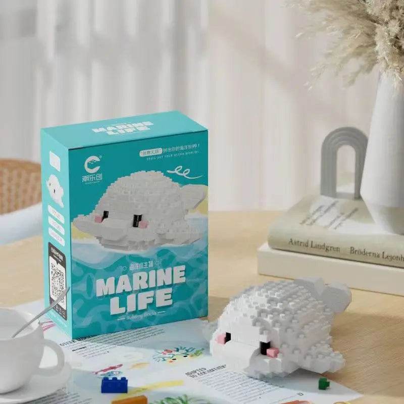 Creative Ocean World Animal Particle Building Blocks Toys - ToylandEU